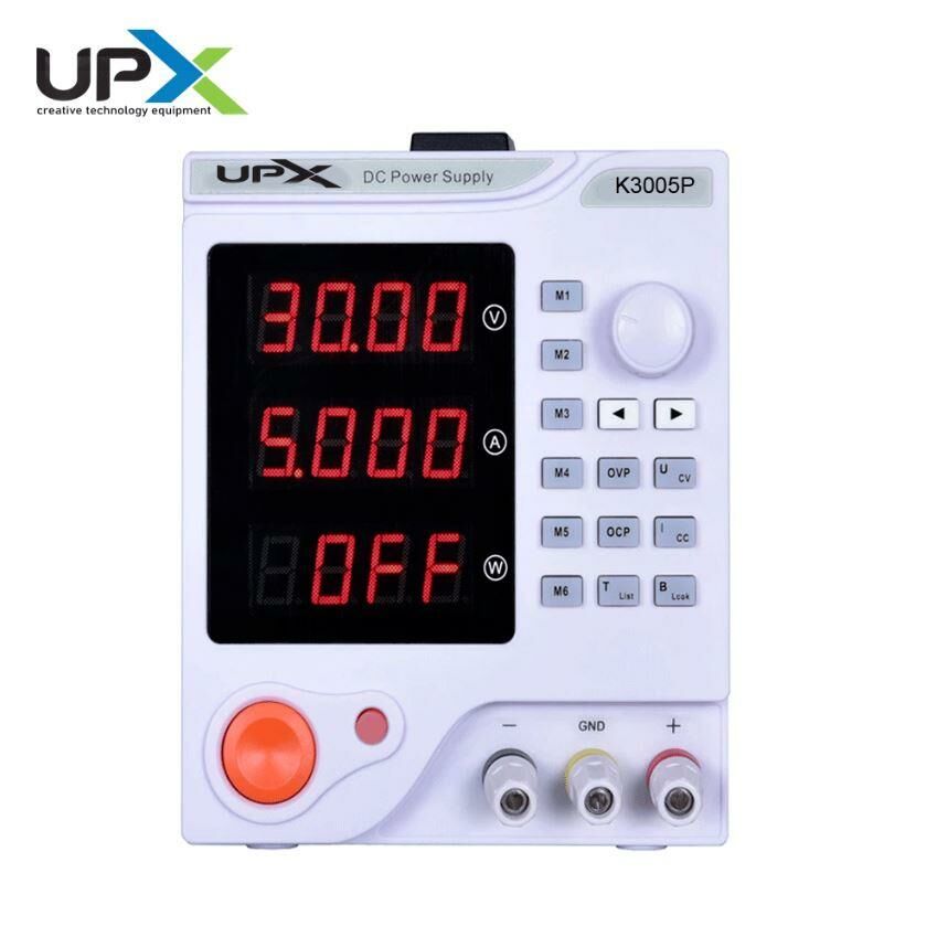 Upx K3005P 0-30V 0- 5A Tek Çıkışlı Dc Ayarlı 4 Haneli Güç Kaynağı (10 Mv 1Ma )