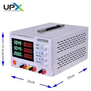 Upx K3005MC 0-30V 0-5A  3 Çıkışlı Dc Ayarlı Güç 4 Haneli Kaynağı