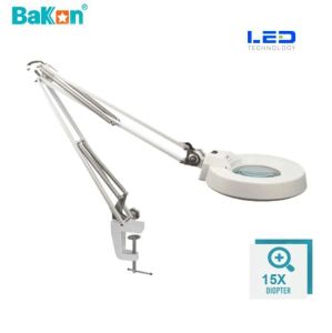 Bakon BK500C-15X 15w Led Akrobat Büyüteç 127 mm 15 Diopter Mercek ( Loop )