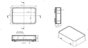 AK-DM-048 Beyaz 110x76x27 Duvar Tipi Kutu