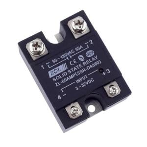 Ssr SL-60 60 Amper Zenli Solid State Röle 3 ~ 32v Dc Giriş / 90-480v Ac Çıkış