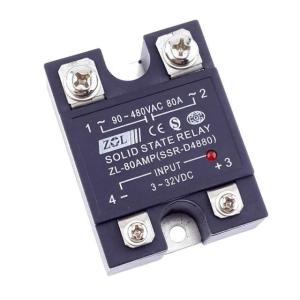 Ssr SL-80 80 Amper Zenli Solid State Röle 3 ~ 32v Dc Giriş / 90-480v Ac Çıkış