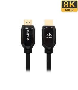 S-link SL-H8K01 HDMI TO HDMI 1.5m 8K Ultra HDR 2.1V 7680P Metal Kılıflı Kablo
