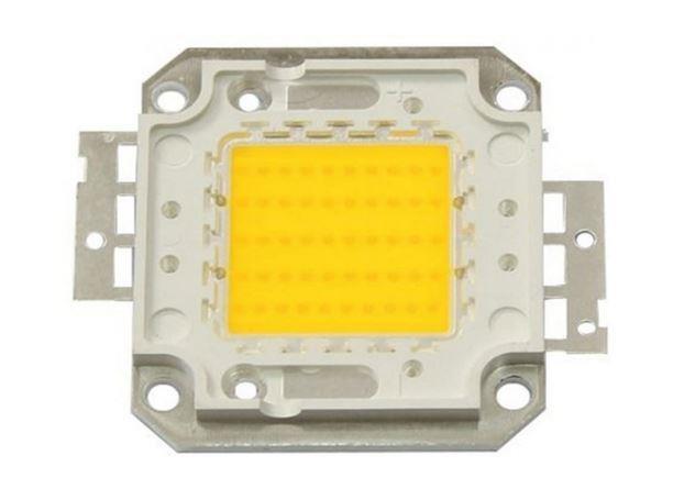 LED POWER COB 50W AMBER 12V DC