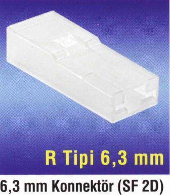 KABLO TERMİNAL KONNEKTOR ( R tip  6,3 ) HTERM-012