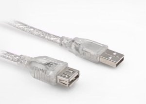 USB A ERKEK = A DİŞİ 3 mt UZATMA Şeffaf USB 206 SL-AF2003
