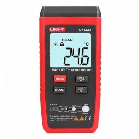 Unı-t  UT-306A Mini İnfrared lazerli Termoemetre -35/+300° Derece