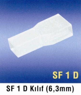 KABLO TERMİNAL KILIF 6,3 mm HF-1D ( SF 1D )  BEYAZ