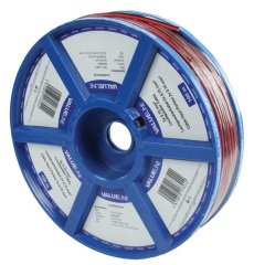 02 Lİ BİTİŞİK SİYAH ( 2x0,75mm ) HOPARLÖR KABLOSU METRE FİYATIDIR