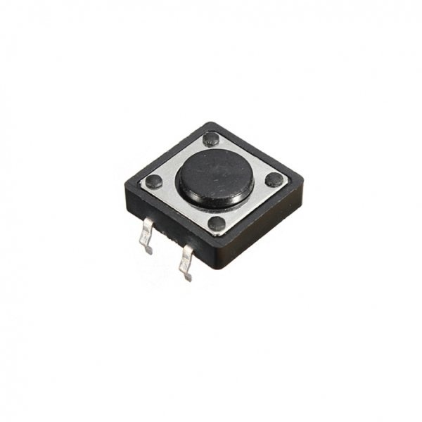 TACT  BUTON  12x12 Siyah 12 mm Yuvarlak TC-12 (EA-X) IC-202