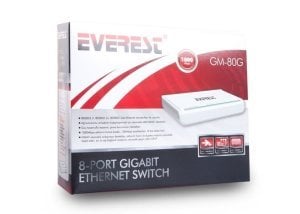 HUB 08 EVEREST MARKA GM-80G GIGABIT  8 Lİ HUB