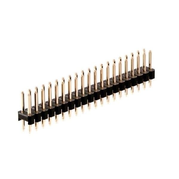 Pin Header Erkek 40 lı 180° 2 Sıra Konnektör  207-2x40sb (( Mini Bacak 2mm ))