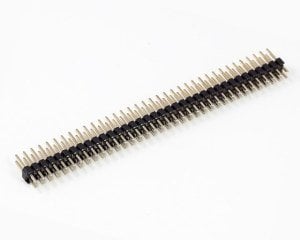 Pin Header Erkek 40 lı 180°2 Sıra Konnektör  207-2x40s  (( Bacak Boyu 12mm ))