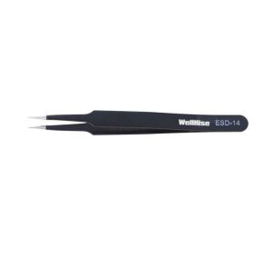 WellHise ST-14 Antistatik Tweezers Cımbız Düz 121 mm