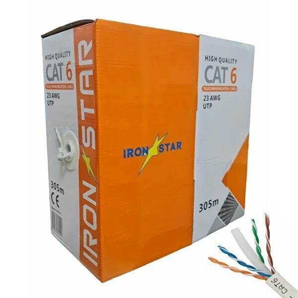CAT 6 Kablo UTP İronstar 23AWG (1 metre)