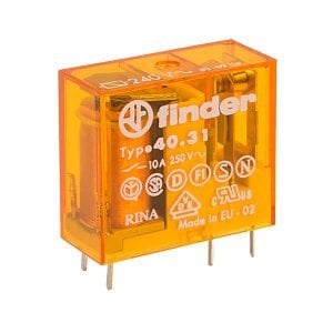 Finder 40.31.8.024.0000 24v 10a Ac Tek Kontak Minyatür Pcb Röle 3,5 mm