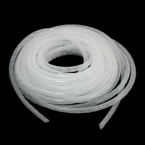Kablo Toplama Spirali Helezon KSPR12 12 mm 10 Metre Beyaz