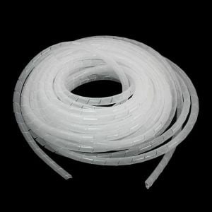 Kablo Toplama Spirali Helezon KSPR15 15 mm 10 Metre Beyaz