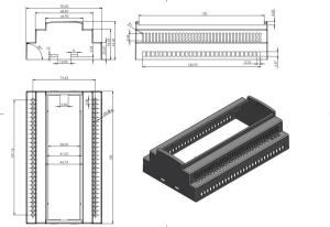 AK-RT-209-A GRİ   9 MODÜL RAY TİPİ KUTU