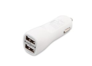 S-LİNK  IP-800 / IP-809 ÇAKMAK USB Araç Şarj Cihazı  BEYAZ 2X Out:USB 5V 2,1A-1A