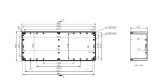 AK-SE-266 353x140x121 ABS IP65 Contalı Kutu