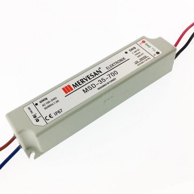 Mervesan Msd-35-700 35w 9 ~ 48v 700 ma Sabit Akım Led Driver İp67