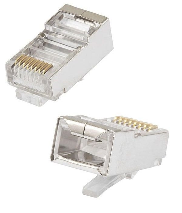 Plug 8P8C RJ45 Cat6 Metal Konnektör Ftp Tip