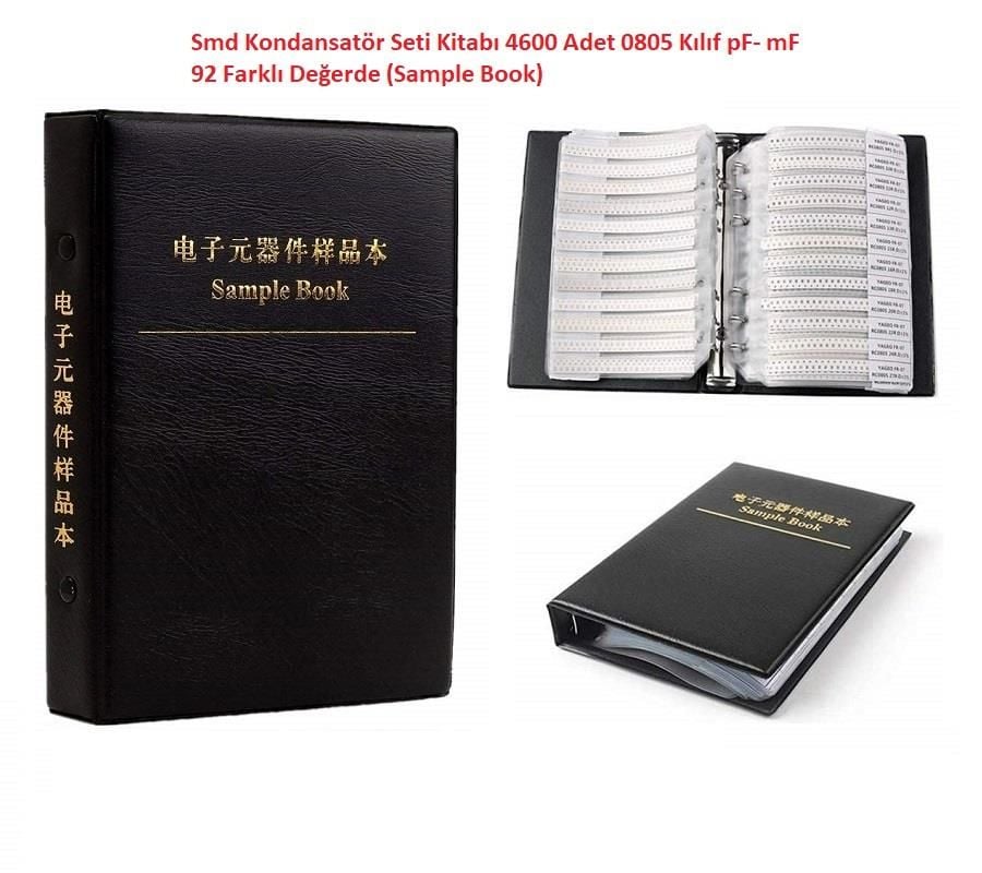 Smd Kondansatör Seti Kitabı 4600 Adet 0805 Kılıf pF- mF 92 Farklı Değerde (Sample Book)