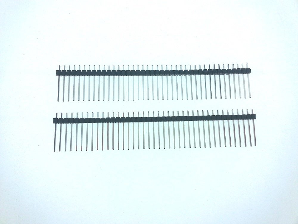 Pin Header Erkek 40 lı 180° 1 Sıra Konnektör  207-1x40s-19  (( Bacak Boyu 19mm ))