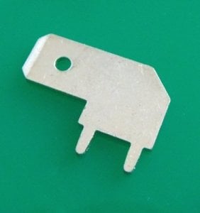 Kablo Terminali ( Kalaylı ) Erkek Pcb Tip 45° Derece 6,3 mm SFK43 DPK43 (1Adet Fiyatıdır)