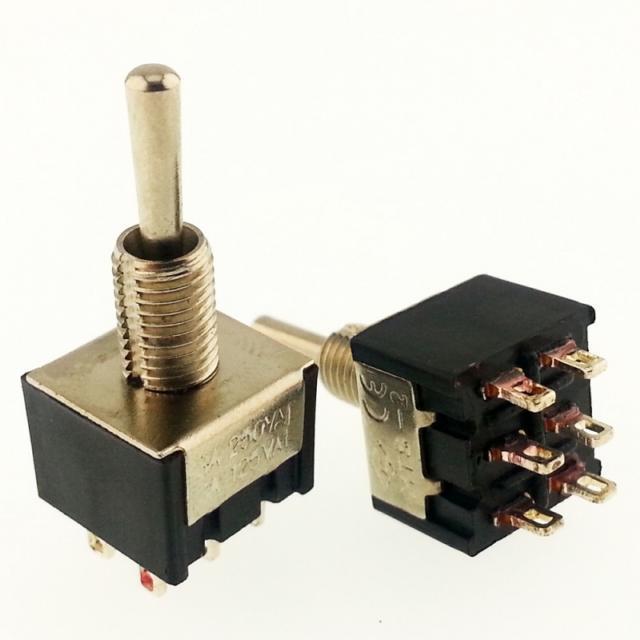 SWİTCH TOGGLE MTS-203 ON ~ OFF ~ ON  6 Pin IC-145
