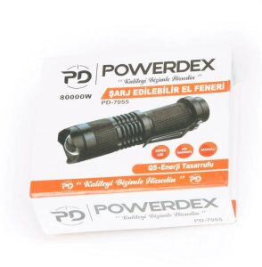 Powerdex PD-7055 Led El Feneri Şarjlı