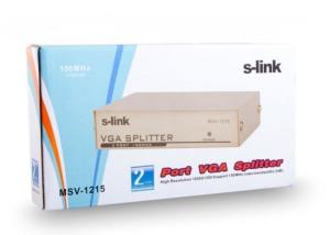 S-Link MSV-1215 2 VGA 150Mhz Monitör Çoklayıcı