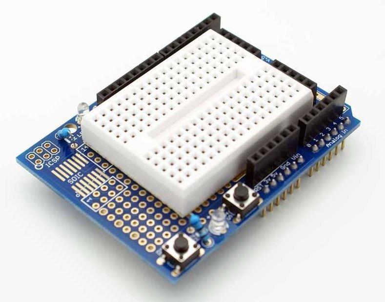 ARDUİNO UNO R3 PROTO SHEİLD + MİNİ BREADBOARD (AU10)