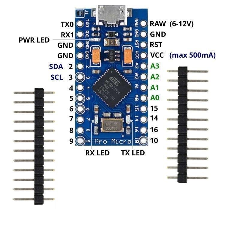 Arduino Pro Micro Klon 5V 16MHz