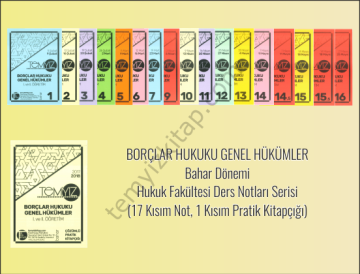 Borçlar Hukuku Genel Hükümler 2017-2018 Bahar Dönemi Not Seti