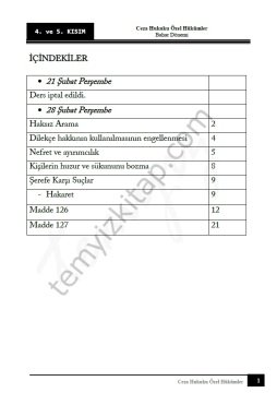 Ceza Hukuku Özel Hükümler 18-19 Okan Üniversitesi Bahar 4-5