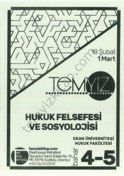 Hukuk Felsefesi ve Sosyolojisi 18-19 Okan Üniversitesi Bahar 4-5