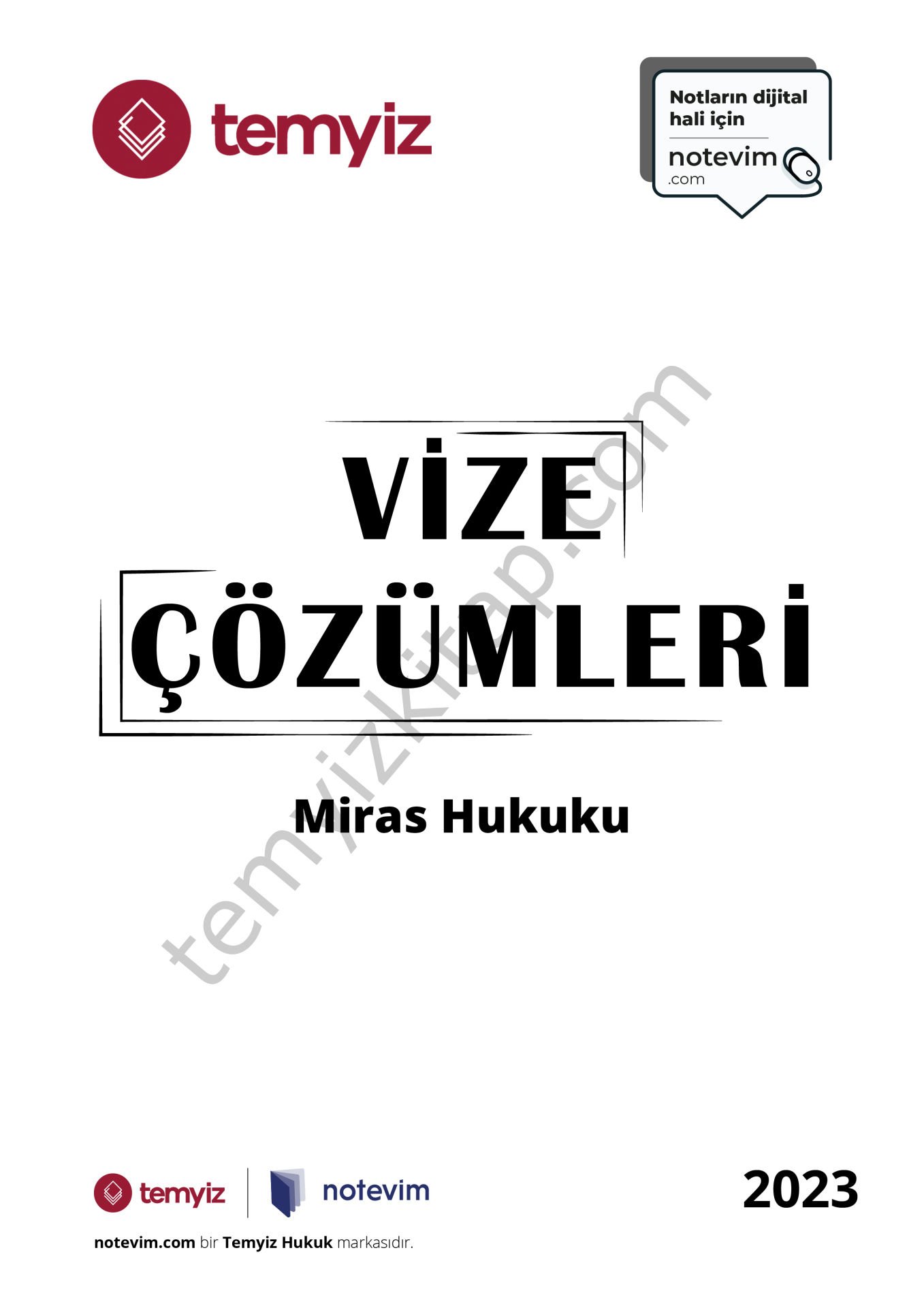 Miras Hukuku 2023 Vize Çözümleri