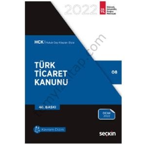 HCK Türk Ticaret Kanunu 08