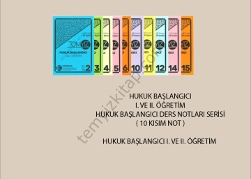 HUKUK BAŞLANGICI 2017-2018 GÜZ DÖNEMİ NOT SETİ