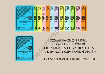 CEZA MUHAKEMESİ HUKUKU 1.ÖĞRETİM GÜZ DÖNEMİ NOT SETİ