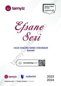 Ceza Hukuku Genel Hükümler 2024 Bahar Efsane Seri