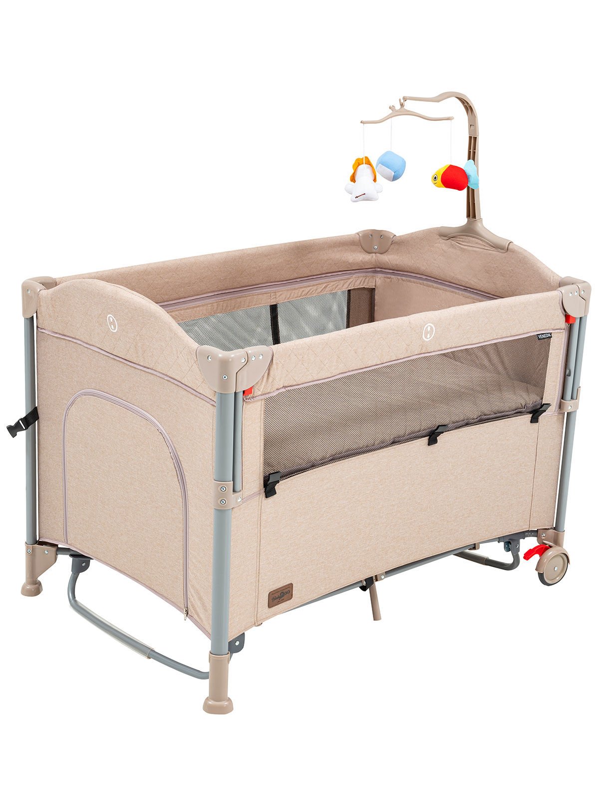 Baby2Go Venedik Anne Yanı Park 70x110 Kahverengi