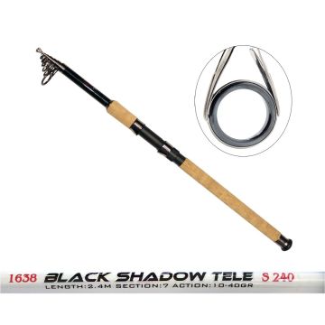 Captain 1638 Black Shadow Tele Spin Kamış 10-40gr Atar