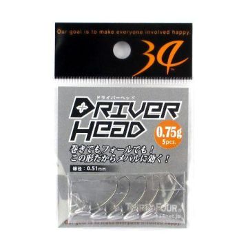 Thirty Four  Driver Head Jighead 0.75 gr