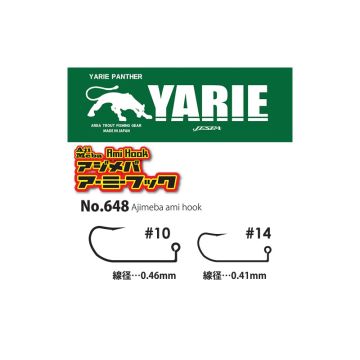 Yarie NO.648 Ajimeba Ami Jig Hook Lrf Jighead İğnesi No: 10