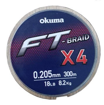 Okuma Ft-*4 Braided Line 150 mt Grey Örgü İp