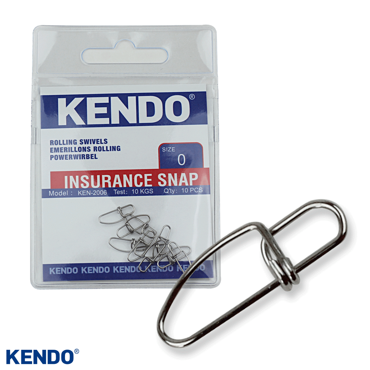 Kendo Insurance Snap 10 Adet Rapala Klipsi
