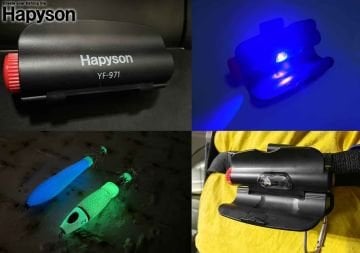 Hapyson Wearable  UV Light Akümülatör Taşınabilir Kalamar Zokası Işık Aparatı